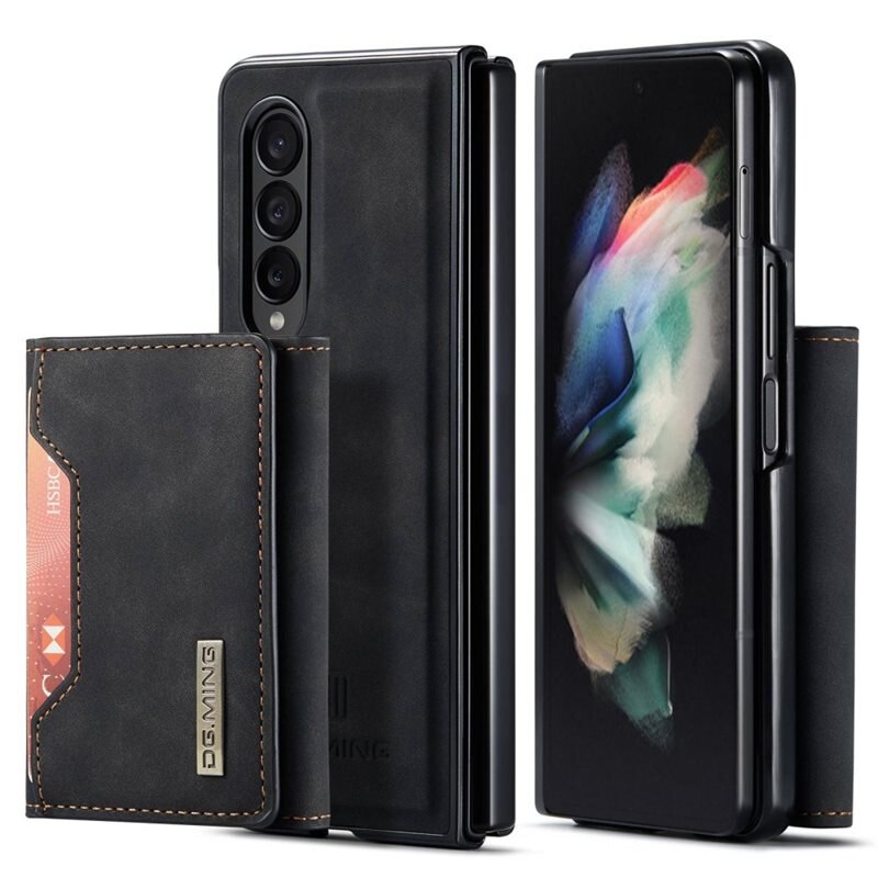 DG.MING Magnetic Card Slot Case Samsung Galaxy Z Fold 3 Black