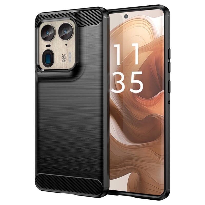 tectTech Motorola Edge 50 Ultra Kuori TPU Brushed Musta