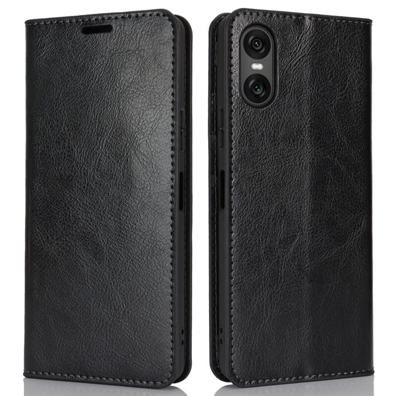 Suojakotelo Aito Nahka Sony Xperia 10 VII Musta
