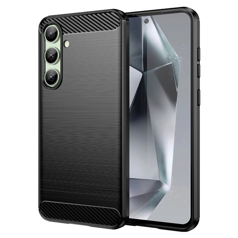 tectTech Samsung Galaxy S24 FE Kuori TPU Brushed Musta