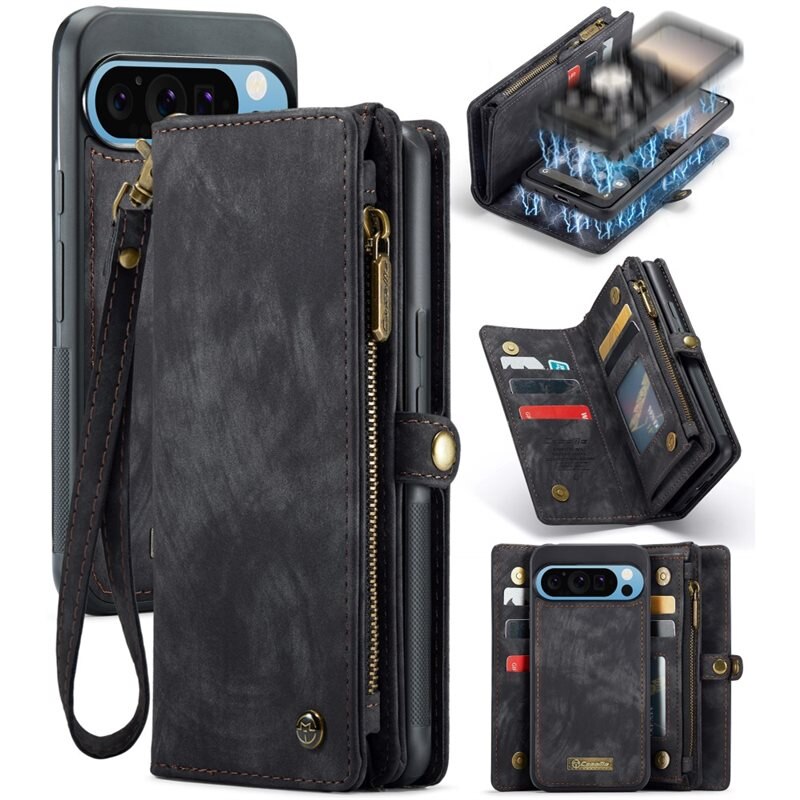 CaseMe Multi-slot Suojakotelo Google Pixel 9 Pro XL Harmaa