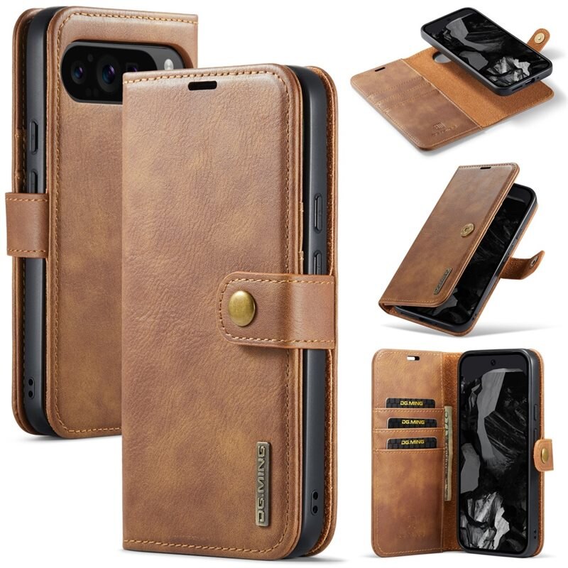 DG.MING Magnet Wallet Google Pixel 10 Pro XL Cognac