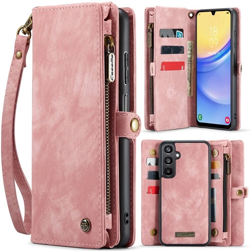 CaseMe Multi-slot Suojakotelo Samsung Galaxy A16 Vaaleanpunainen