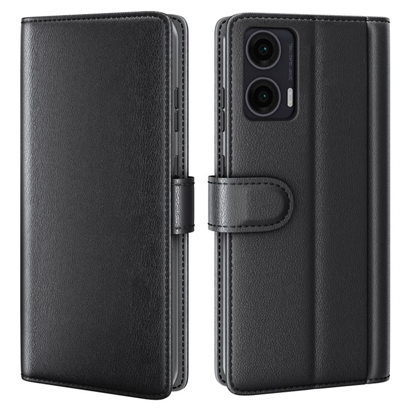 Aito Nahkakotelo Motorola Moto G34 Musta