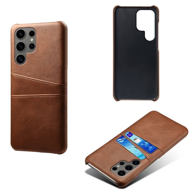 tectTech Card Slots Case Samsung Galaxy S25 Ultra Ruskea - Puhelimen kuoret - Paikat korteille