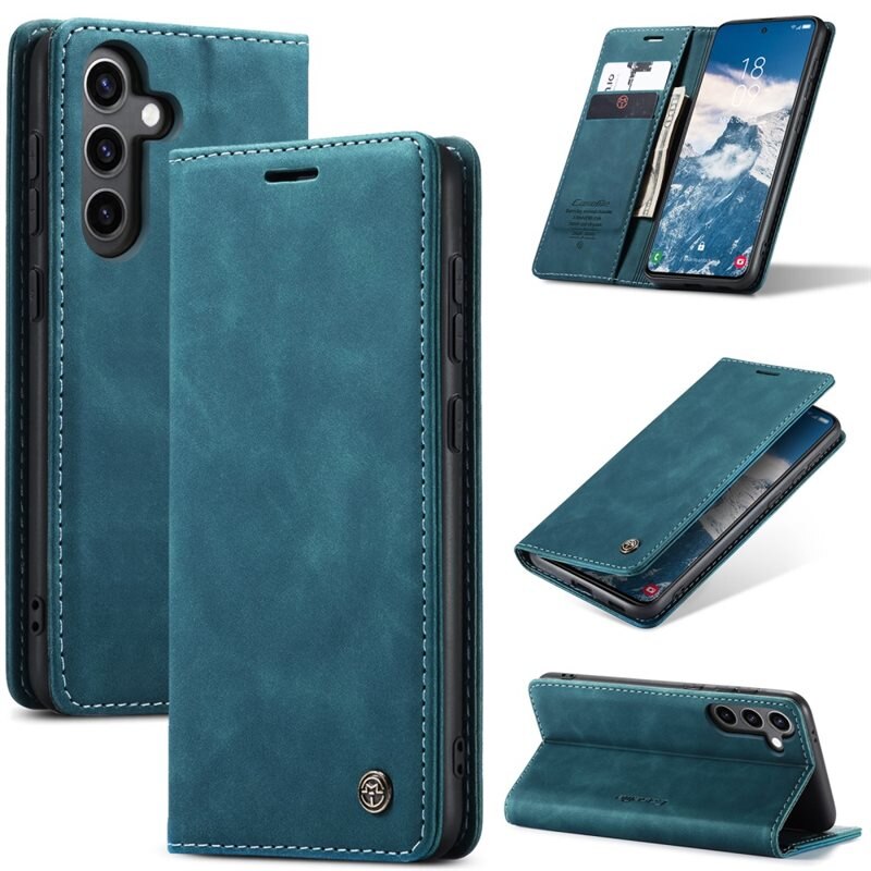 CaseMe Slim Lompakkokotelo Samsung Galaxy S25 Sininen
