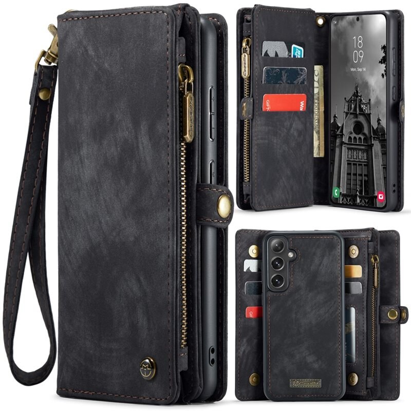 CaseMe Multi-slot Suojakotelo Samsung Galaxy S25 Plus Harmaa