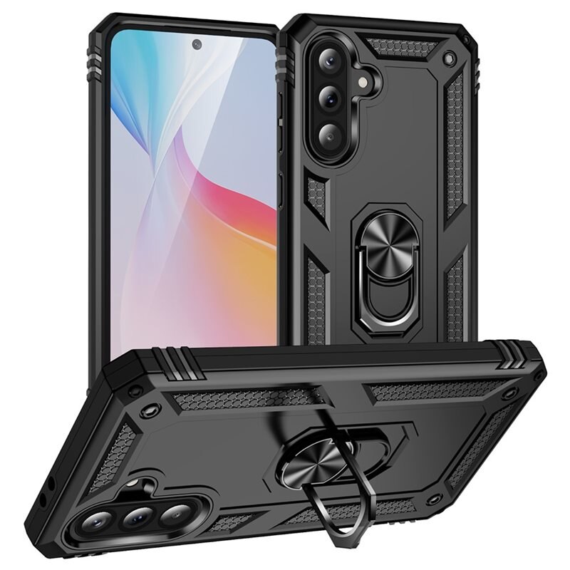 Hybridikuori Tech Ring Samsung Galaxy A56 musta