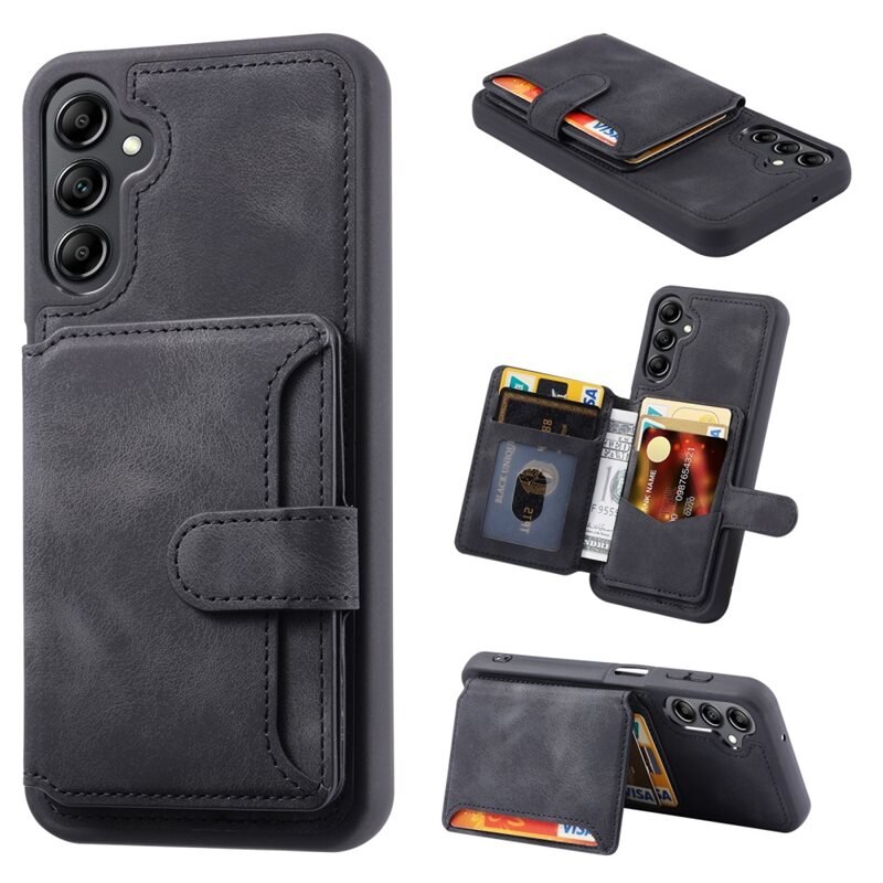 RFID blocking Multi-slot Kuori Samsung Galaxy A56 musta