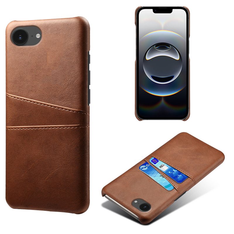 tectTech Card Slots Kuori iPhone 17e Ruskea - Puhelimen kuoret - Paikat korteille