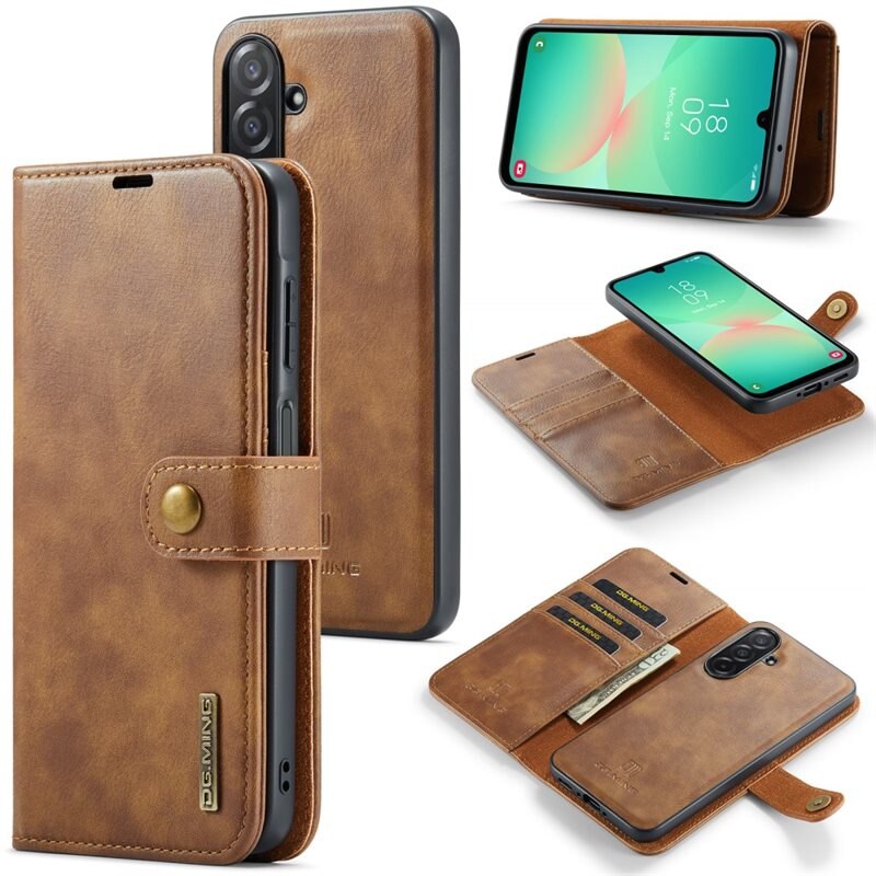DG.MING Magnet Wallet Samsung Galaxy A26 Cognac