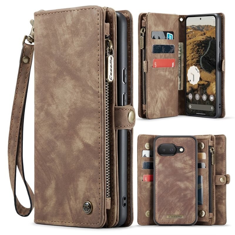 CaseMe Multi-slot Suojakotelo Google Pixel 9a Ruskea