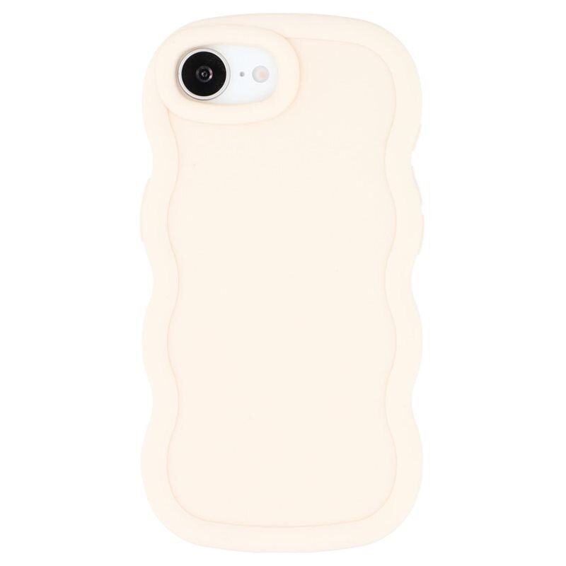 Wavy Edge TPU suojakuori iPhone 16e Valkoinen