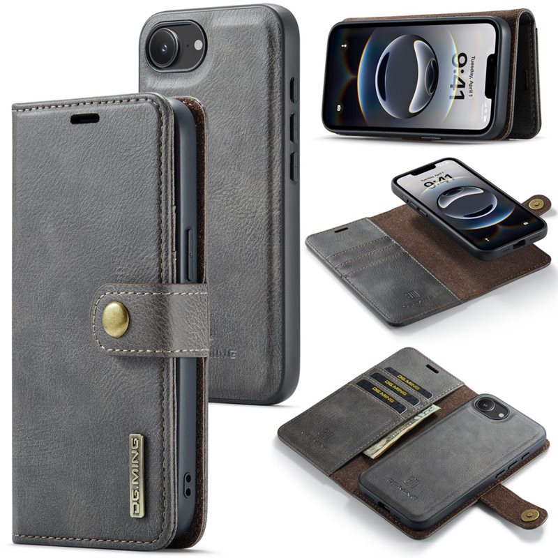 DG.MING Magnet Wallet iPhone 17e Brown
