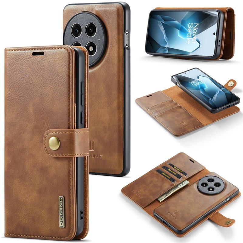 DG.MING Magnet Wallet OnePlus 13 Cognac