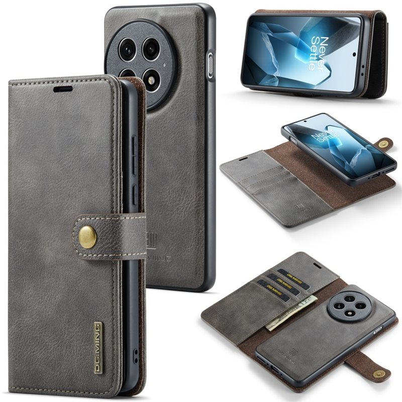 DG.MING Magnet Wallet OnePlus 13 Brown