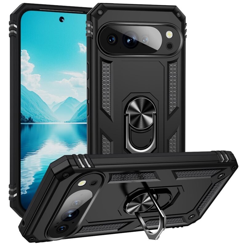 Hybridikuori Tech Ring Google Pixel 10 musta
