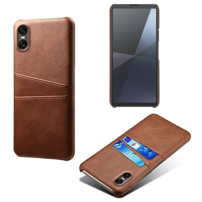 tectTech Card Slots Case Sony Xperia 10 VII Ruskea - Puhelimen kuoret - Paikat korteille