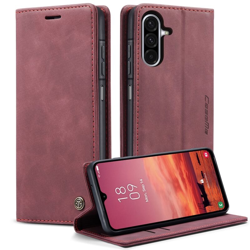 CaseMe Slim Lompakkokotelo Samsung Galaxy A17 Punainen