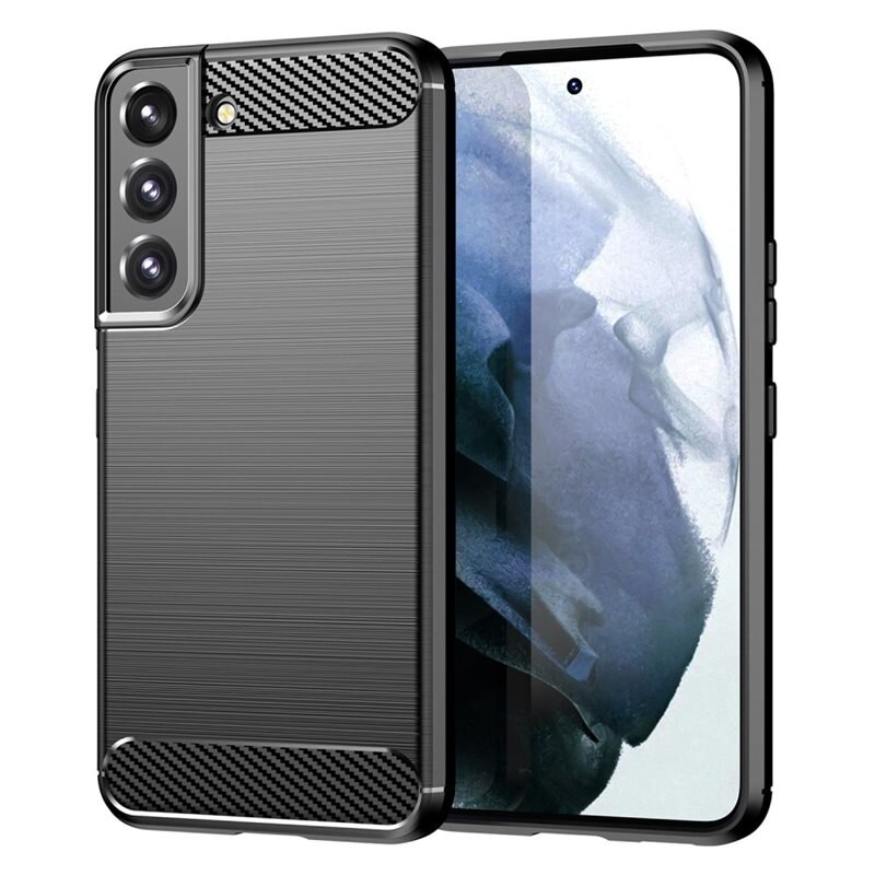 tectTech Samsung Galaxy S23 Kuori TPU Brushed Musta