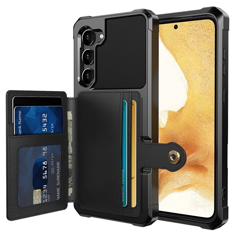 Tough Multi-slot Case Samsung Galaxy S23 Plus Musta - Puhelimen kuoret - Paikat korteille
