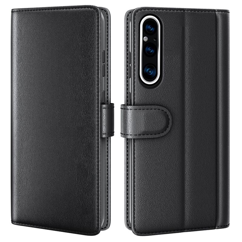 Aito Nahkakotelo Sony Xperia 1 V Musta
