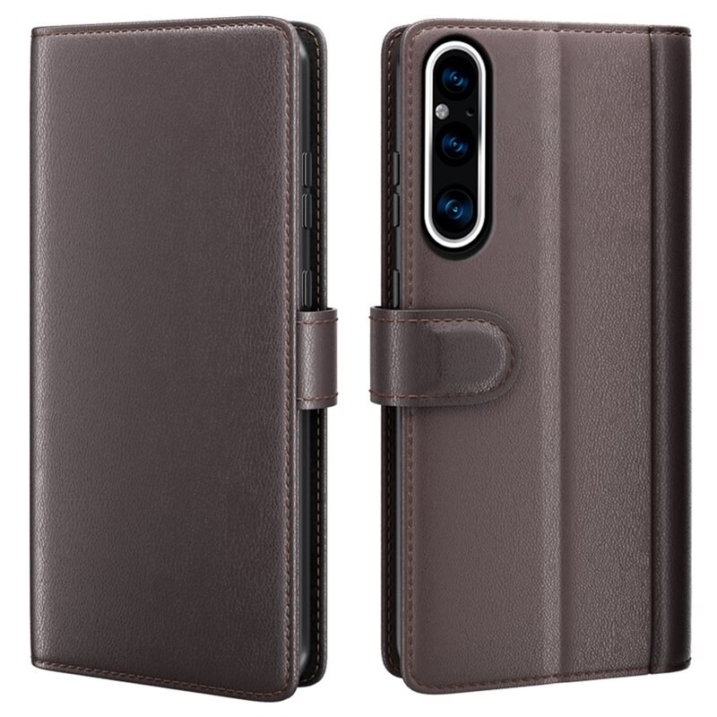 Aito Nahkakotelo Sony Xperia 1 V Ruskea