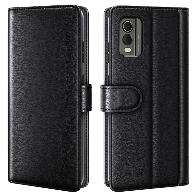 Aito Nahkakotelo Nokia C32 Musta