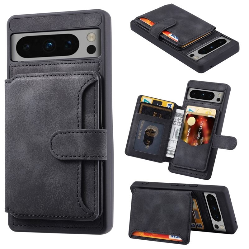 RFID blocking Multi-slot Kuori Google Pixel 8 Pro musta
