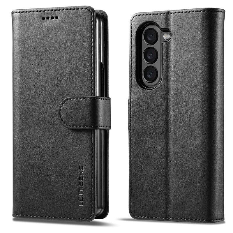 LC.IMEEKE Lompakkokotelot Samsung Galaxy Z Fold 5 musta