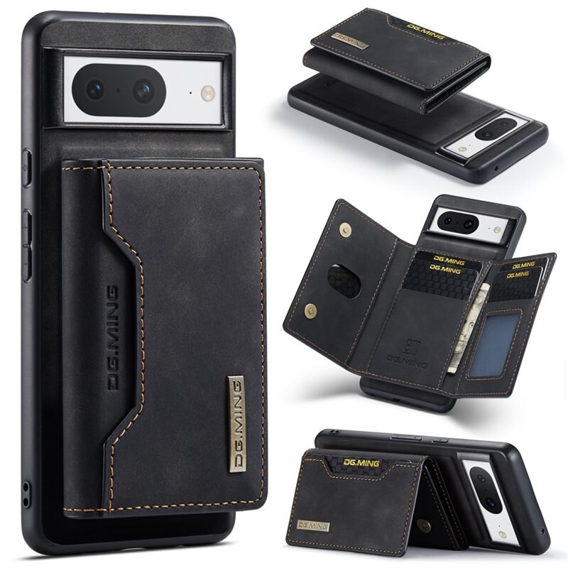 DG.MING Magnetic Card Slot Case Google Pixel 8 Black