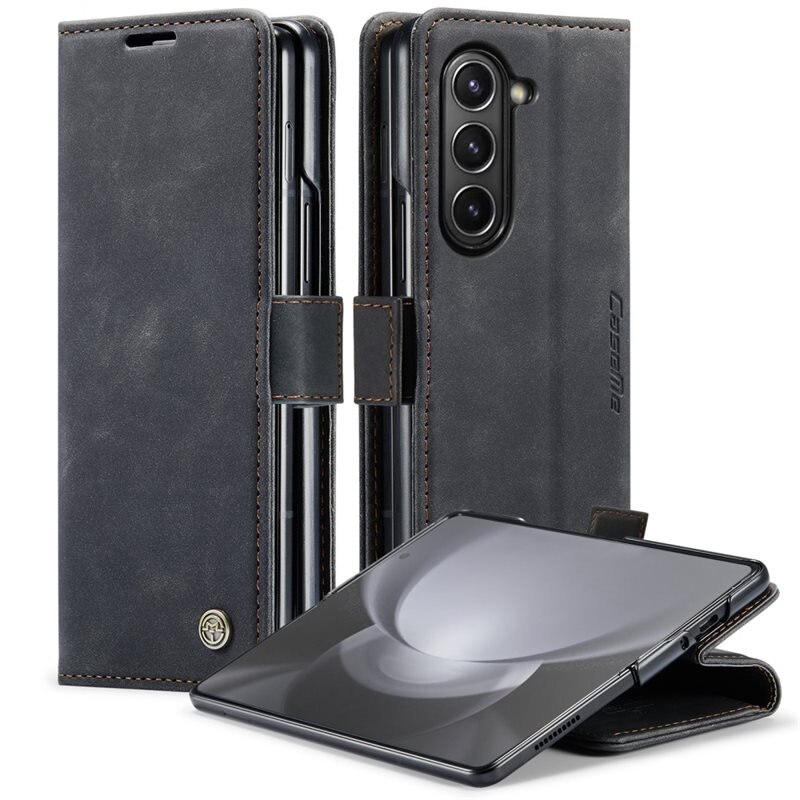 CaseMe Slim Lompakkokotelo Samsung Galaxy Z Fold 5 musta