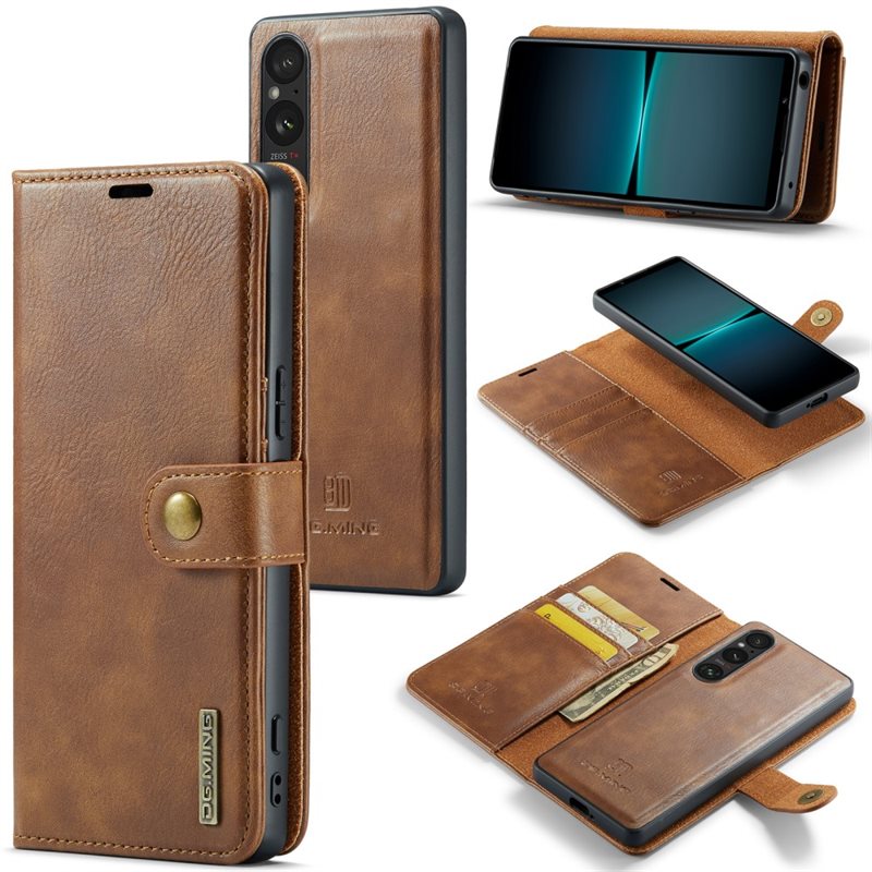 DG.MING Magnet Wallet Sony Xperia 1 V Cognac