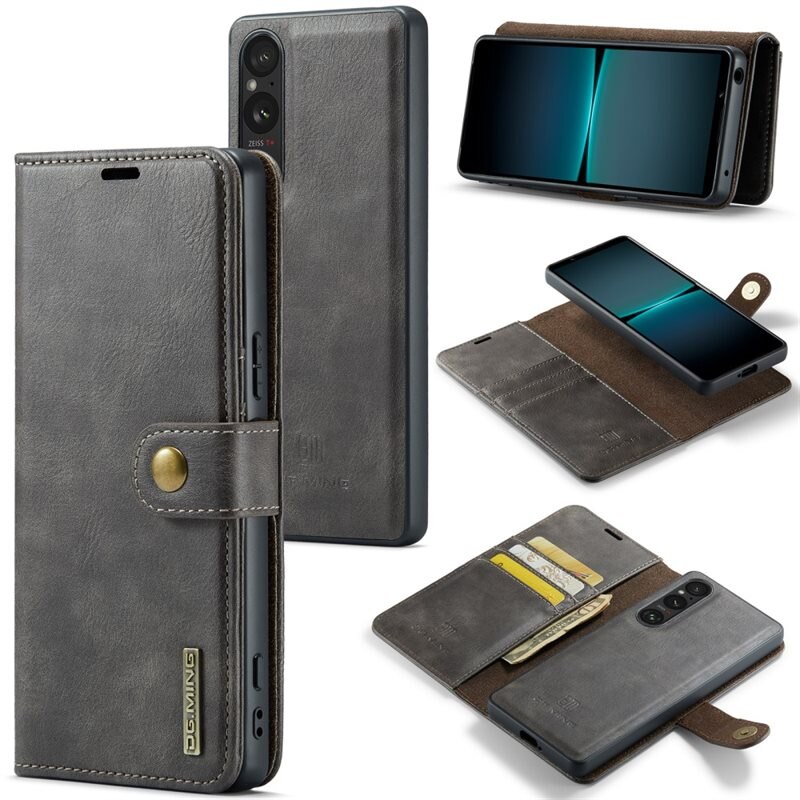 DG.MING Magnet Wallet Sony Xperia 1 V Brown