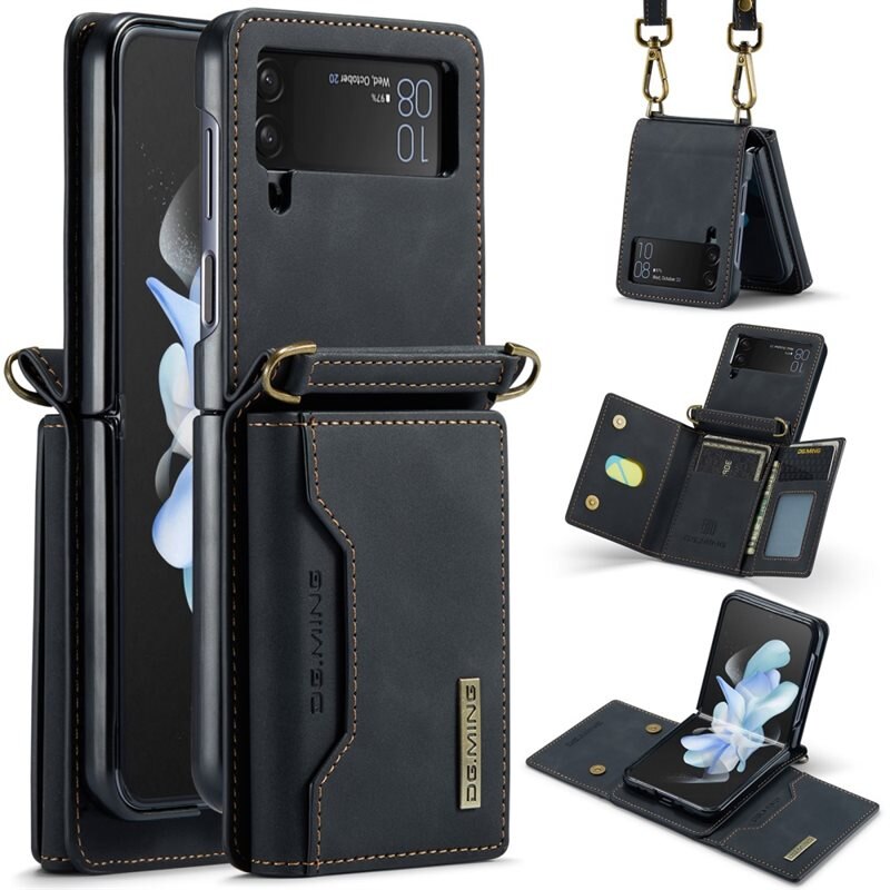 DG.MING Card Slot Case Samsung Galaxy Z Flip 4 Black