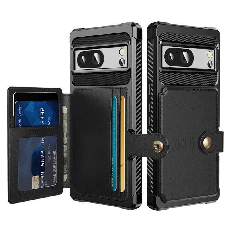 Tough Multi-slot Case Google Pixel 8 Musta - Puhelimen kuoret - Paikat korteille