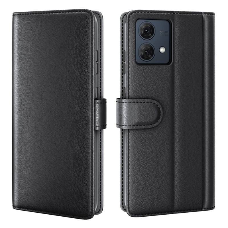 Aito Nahkakotelo Motorola Moto G84 Musta