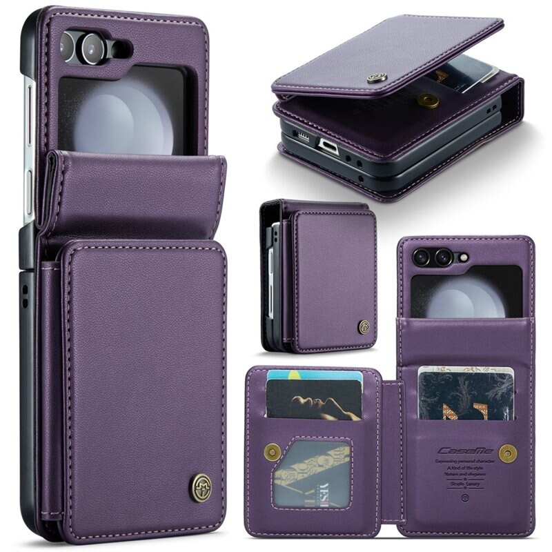 CaseMe RFID-blocking Lompakonkuori Samsung Galaxy Z Flip 6 liila