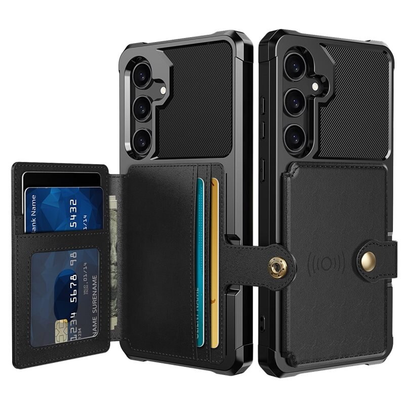 Tough Multi-slot Case Samsung Galaxy S24 Plus Musta - Puhelimen kuoret - Paikat korteille