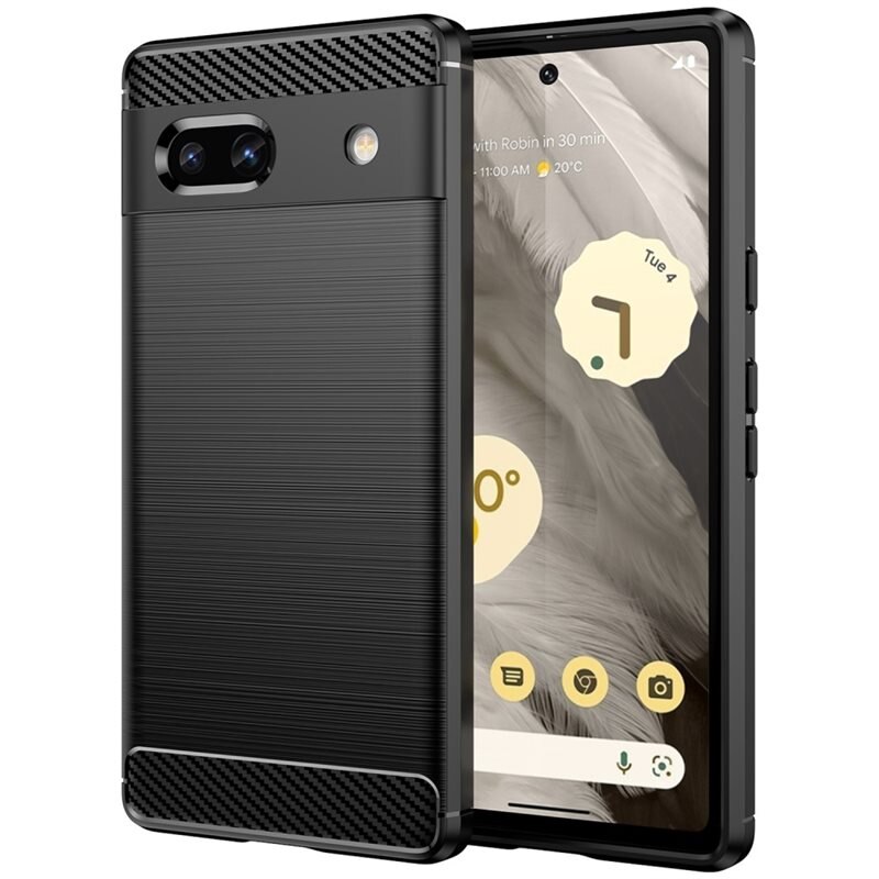 tectTech Google Pixel 7a Kuori TPU Brushed Musta