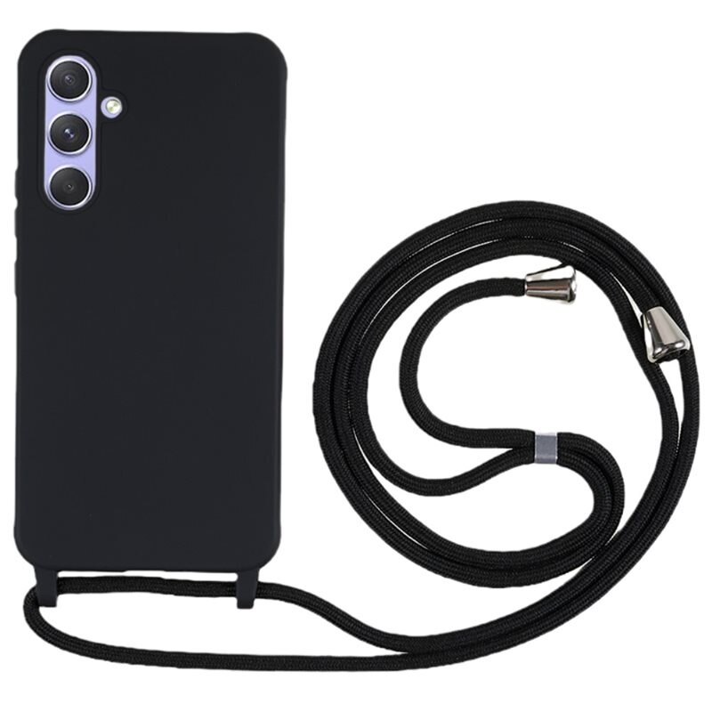 Samsung Galaxy A55 Kuori kaulahihnalla musta