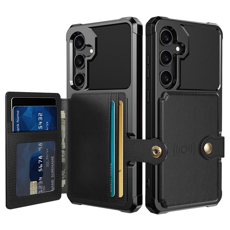 Tough Multi-slot Case Samsung Galaxy A35 Musta - Puhelimen kuoret - Paikat korteille