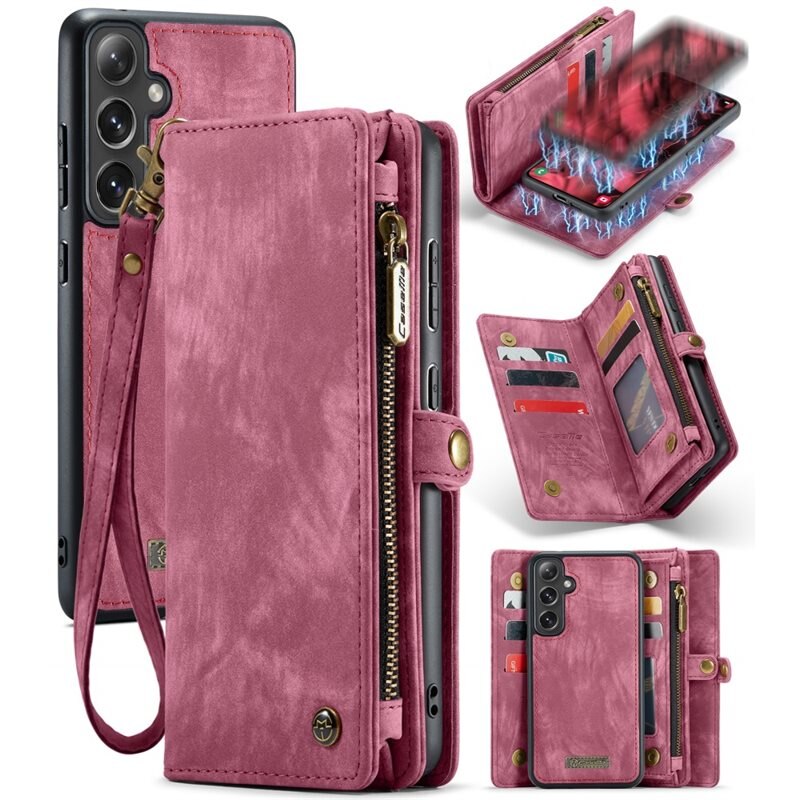 CaseMe Multi-slot Suojakotelo Samsung Galaxy S24 Punainen