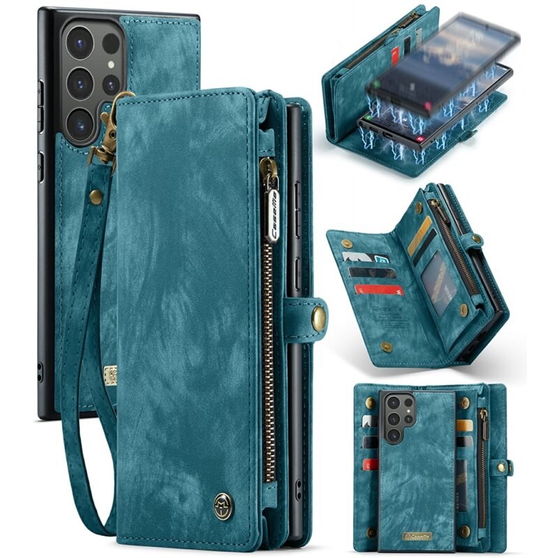 CaseMe Multi-slot Suojakotelo Samsung Galaxy S24 Ultra Sininen