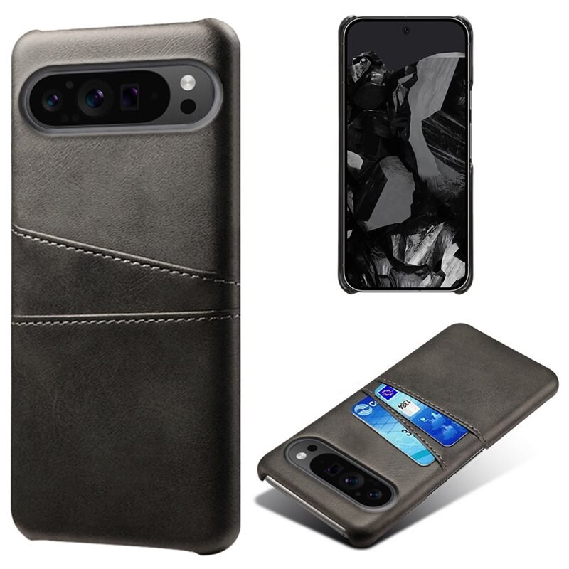 tectTech Card Slots Case Google Pixel 9 Pro XL Musta - Puhelimen kuoret - Paikat korteille