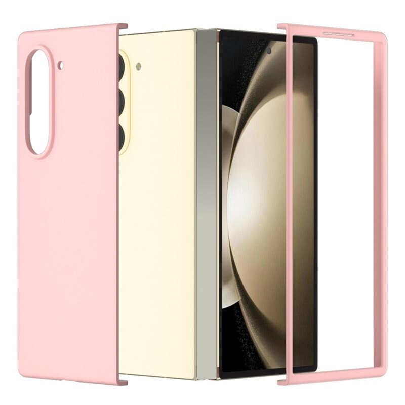 Hard Case Rubberized Samsung Galaxy Z Fold 7 Vaaleanpunainen