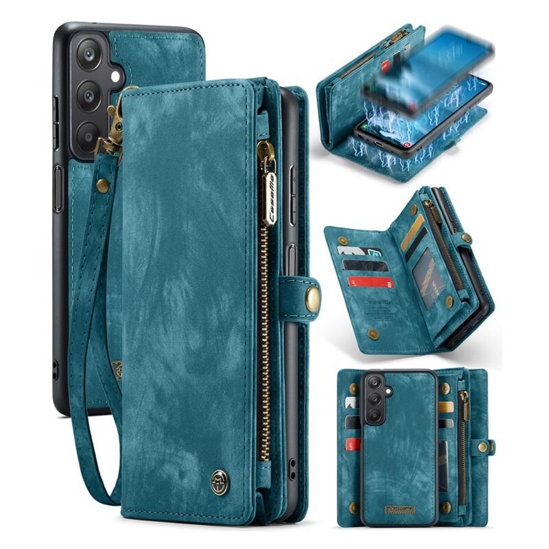 CaseMe Multi-slot Suojakotelo Samsung Galaxy A25 Sininen