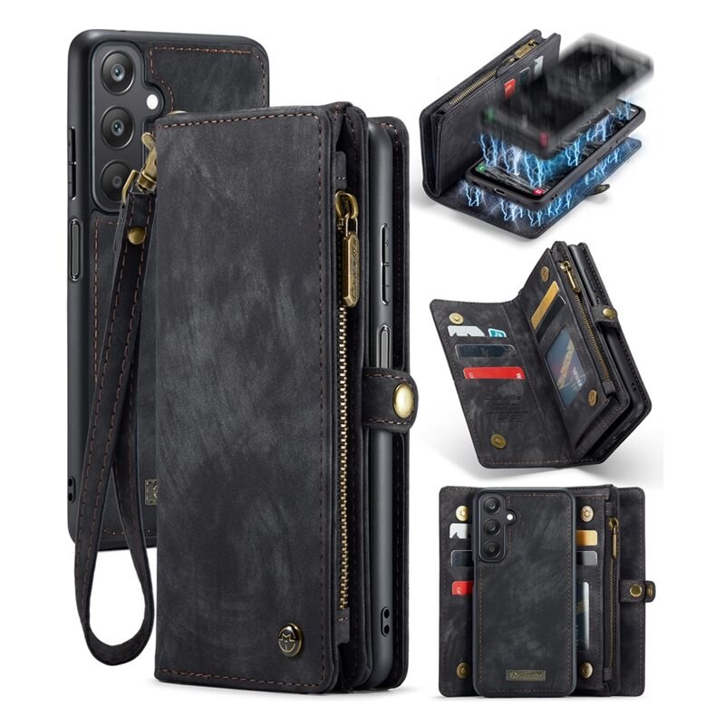 CaseMe Multi-slot Suojakotelo Samsung Galaxy A25 Harmaa