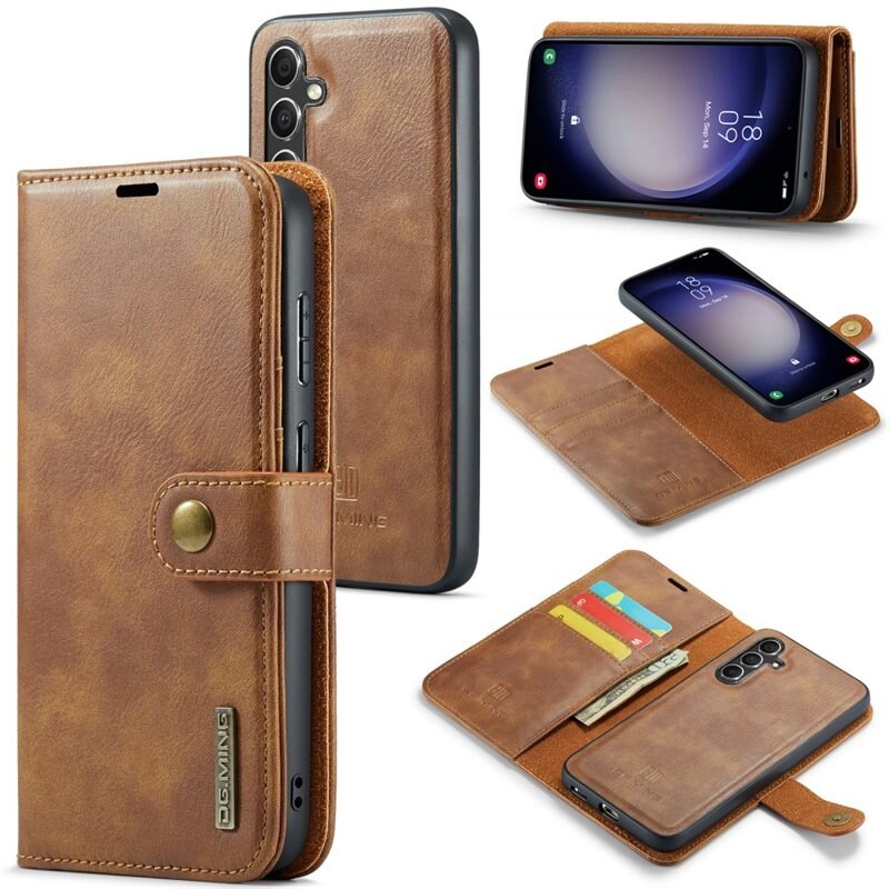 DG.MING Magnet Wallet Samsung Galaxy A35 Cognac