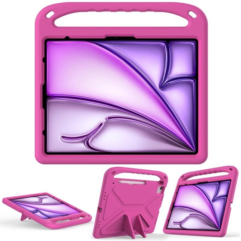 Kuori EVA kahvalla Apple iPad Air 13 (2024) Vaaleanpunainen
